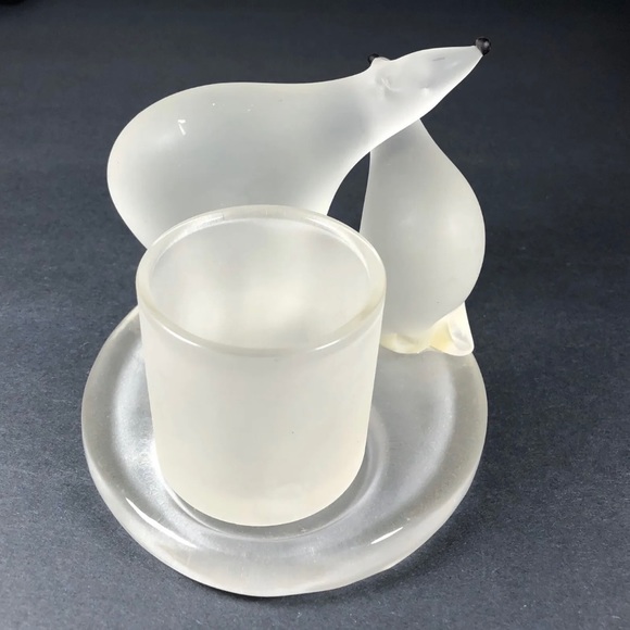 Partylite Polar Bears Tea Light Candle Holder - Picture 3 of 8